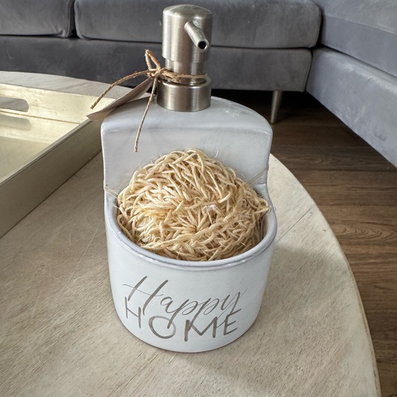 Mud Pie Other - $29 NWT Mud Pie Happy Home Soap & Sponge Holder